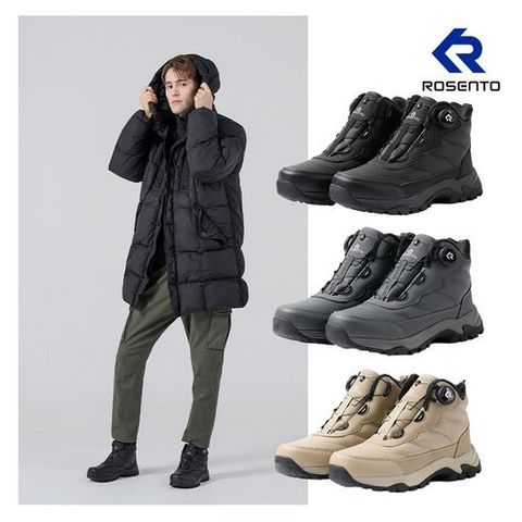 로젠토 25FW 남성 다이얼 패딩방한화