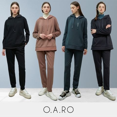 오아로 (에쉬그린,차콜 한정)초특가  윈터 기모 데일리 셋업 4종