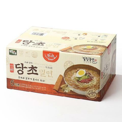 [백제]일월풍면 당초밀면 496g x 6개