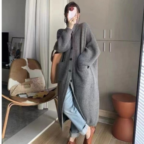 대학생 직장인 겨울 가을 롱 가디건 코디 선물