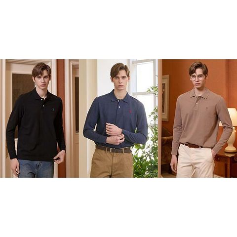 [삼성카드5%할인]25FW USPA 남성 피케 카라티셔츠 3종