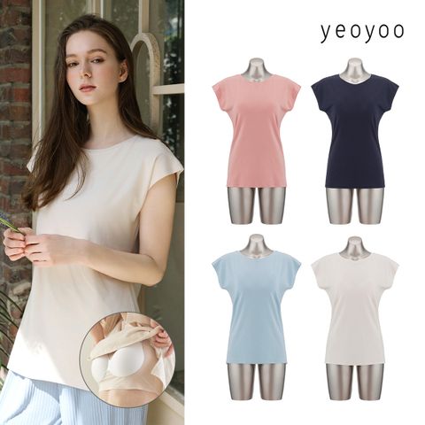 [삼성카드5%할인](론칭가69,900원)여유(yeoyoo) 인견 코튼 브라탑 티셔츠 4종