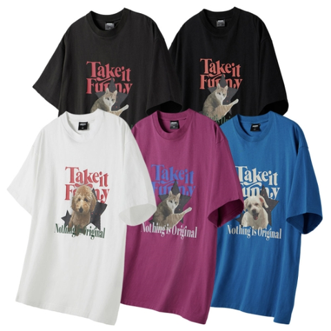 Take it Funny Pet 오버 반팔 (5COLOR)