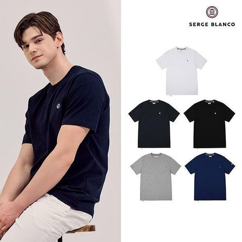 [삼성카드5%할인]세르즈블랑코 반팔티셔츠 5종 남성