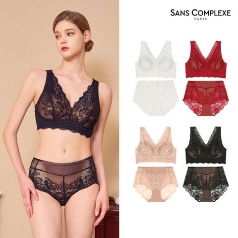 상콤플렉스 풀커버 레이스 브라 4세트 패키지[34947836]