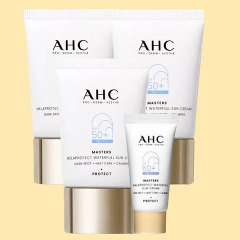 [홈쇼핑 최신] AHC 선크림 썬크림 박세리 멜라프로텍트 워터풀 40ml 3개+7ml 1개 