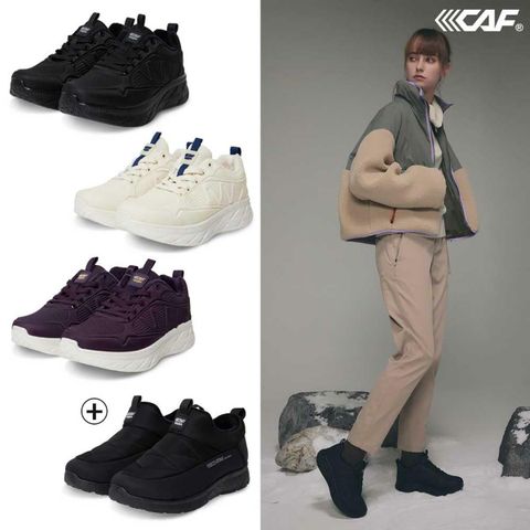 [삼성카드5%할인]르까프 여성 퍼 워킹화 + 패딩 슬립온 2종