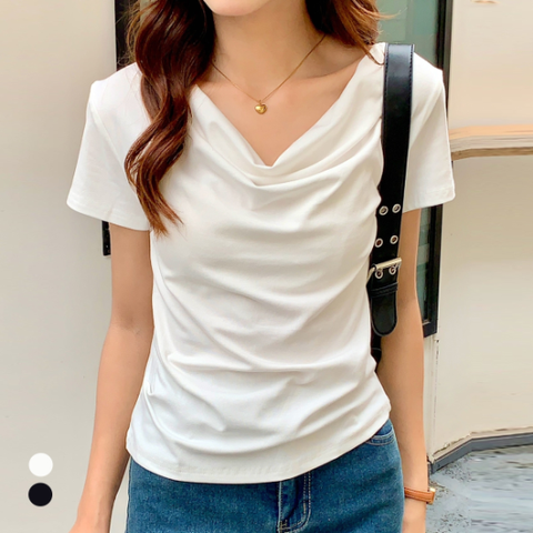 클라셰 드레이프코디티셔츠_B5M0995