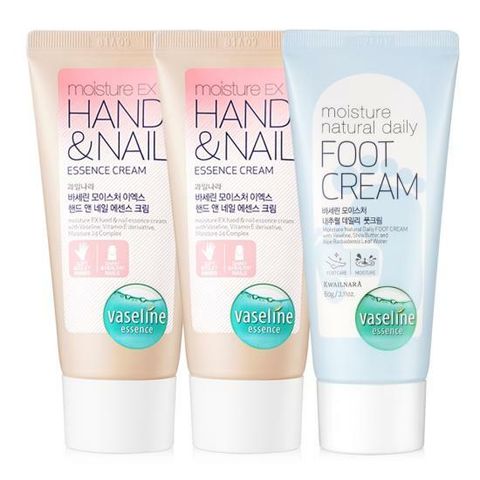 바세린 핸드크림 60ml 2개 + 풋크림 60ml 1개