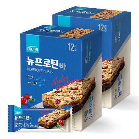 [대상웰라이프]마이밀 뉴프로틴바 12개입 X 2박스(총 24개입)