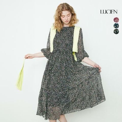 루시앙 쉬폰 플로럴 원피스 3종 택1