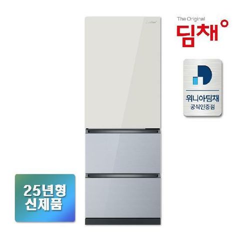 [인증점] 25년형 딤채 330L 스탠드 김치냉장고 EDT33KBPIENT1 샤인 베이지노바실버