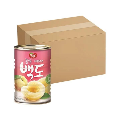 동원복숭아백도400gx24개(1박스)