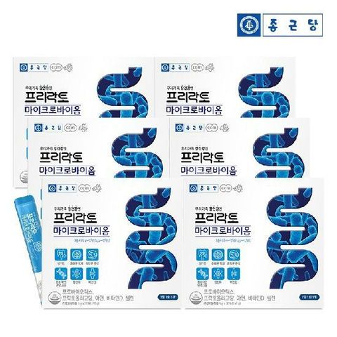 [S]종근당 프리락토 마이크로바이옴 30포 6박스