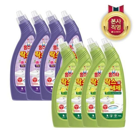 홈스타 락스와세제 750ml x 4개 (후로랄파인, 허벌시트러스 중 택1)