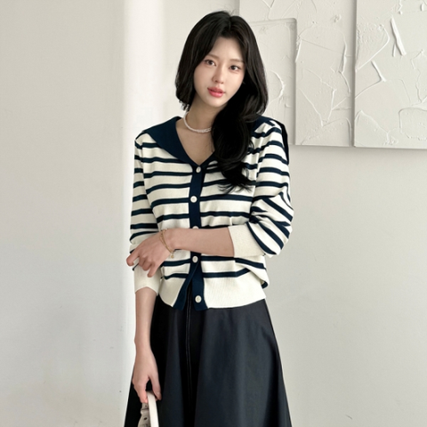 세일러 스트라이프 가디건 M2503CD010A