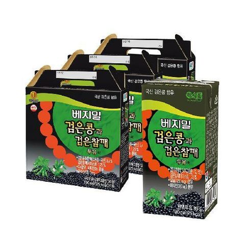 [베지밀] 검은콩과 검은참깨 190mlx48팩