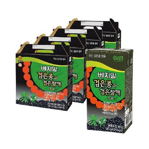 [베지밀] 검은콩과 검은참깨 190mlx64팩