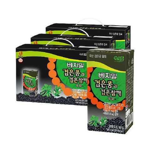 [베지밀] 검은콩과 검은참깨 190mlx72팩