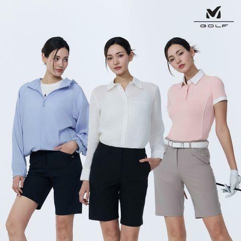 [카드 5%할인]25SS 밀레골프 여성 하프팬츠 3종세트