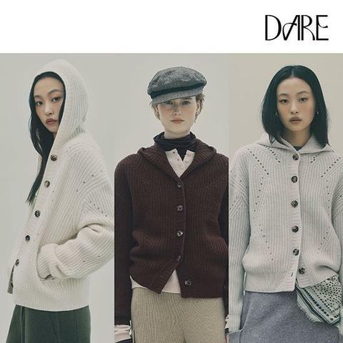 [삼성카드5%할인][아쇼라] 디아레 화이트캐시100 후드하찌 가디건