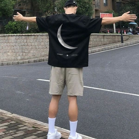 남성 루즈핏 오버핏 티셔츠 캐주얼 여름 반팔티