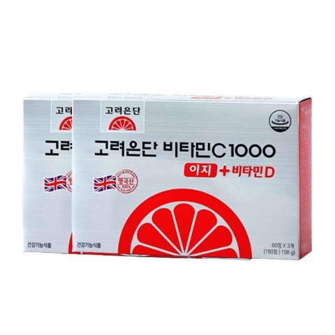 고려은단비타민C1000이지+비타민D180정2개