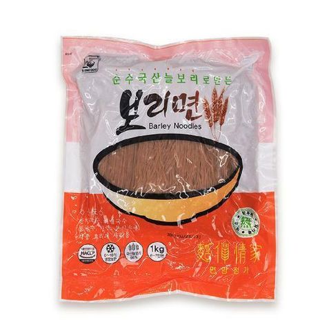 순수 국산 늘보리로 만든 보리면1kg/잔치국수, 비빔국수, 콩국수, 냉면, 보리소바, 사리용