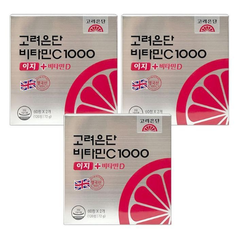 [고려은단]비타민C1000이지+비타민D120정3박스dn