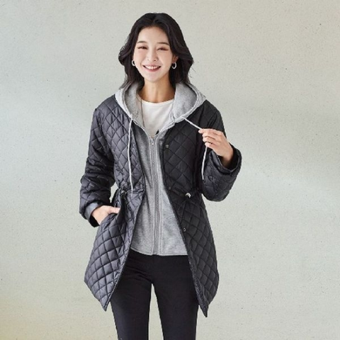 (우)후드레이어드 퀼팅 점퍼[33877396]
