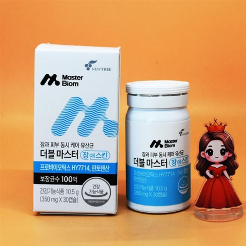 마스터바이옴더블마스터장앤스킨피부유산균350mgx30캡슐1개월분도메가능