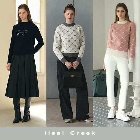 [삼성카드5%할인]힐크릭 여성 윈터 코지 울 블랜디드 니트 2종