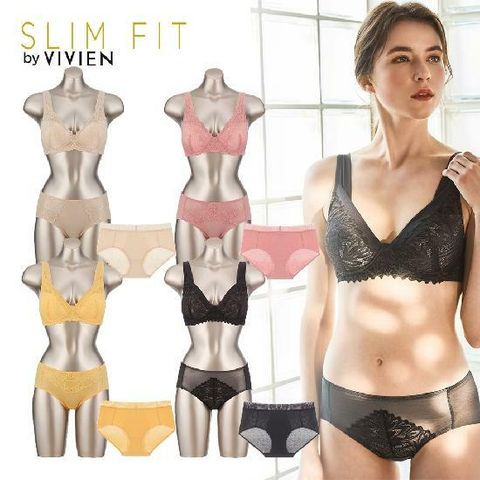 비비안 슬림핏 라이크라윙 패키지 노와이어 여성속옷세트 12종