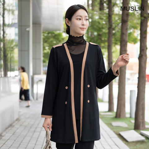 엄마옷 견장 가디건 VC208060 마담/미시옷/중년여성/빅사이즈/40대/50대/60대/여자