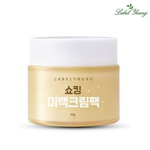 라벨영 쇼킹미백크림팩 50g 뽀샤시 화이트닝,톤업/2in1미백크림팩