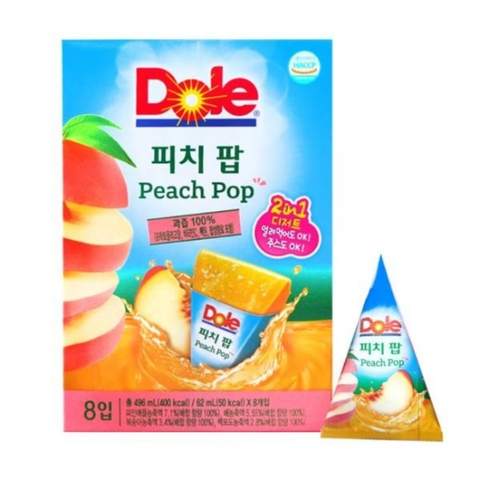 (신세계본점)돌후룻팝 피치62ml*8개입
