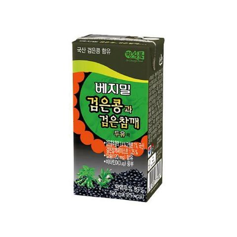 베지밀 검은콩과 검은참깨 190ml 48팩