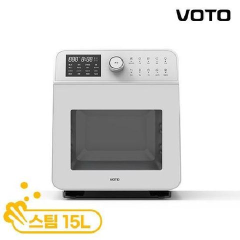 [보토][박스개봉] 쿡에어 올스텐 대용량 스팀 에어프라이어 15L 화이트