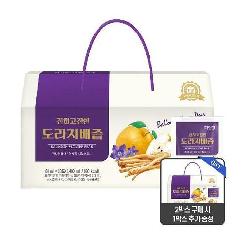 [파인힐] 진하고진한 도라지배즙 (80ml x 30포) 1박스