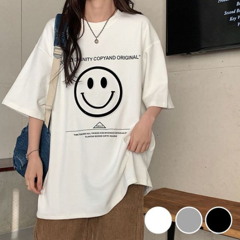 여자 여자반팔티 레터링 귀여운 롱 크롭티 면티