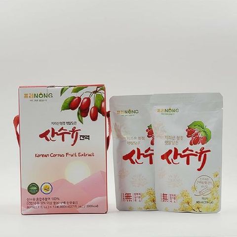 지리산 햇살담은 산수유 진액 80mlx10포 (산수유즙)
