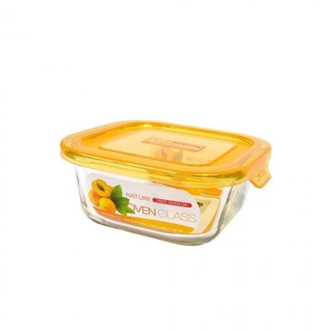 오븐 글라스 정사각 520ml 밀폐 내열유리 전자레인지[32422898]
