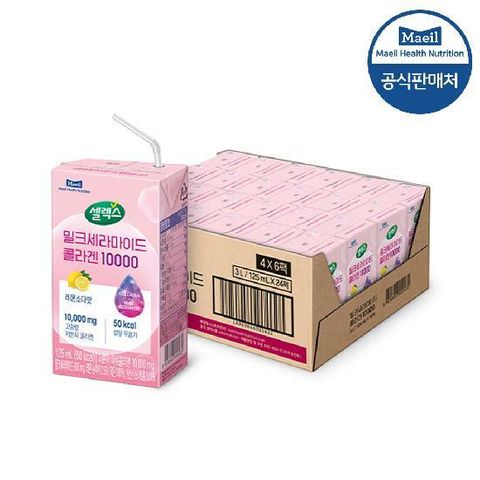 셀렉스 밀크세라마이드 콜라겐 10000 125ml *24팩