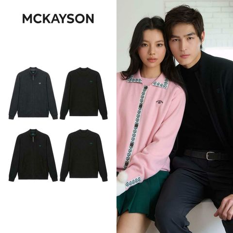 [삼성카드5%할인]맥케이슨 25FW 남성 니트 자켓 세트 2종