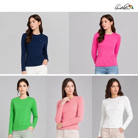 26FW[아놀드파마]소프트 코튼 긴팔 티셔츠 5종, 여성