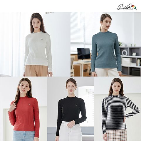 26SS[아놀드파마]시그니처 긴팔 티셔츠 5종, 여성