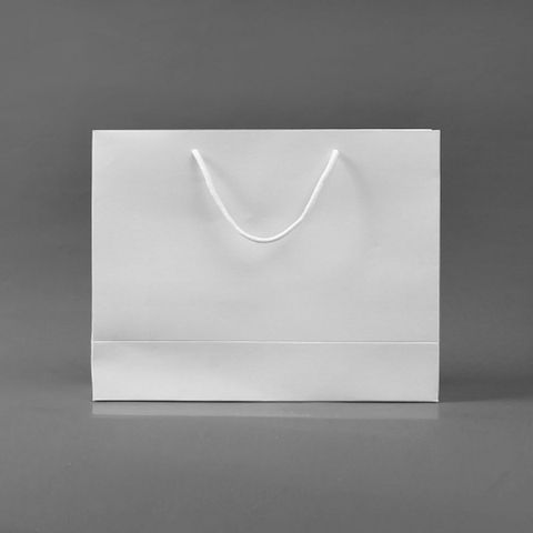 무지 가로형 쇼핑백(화이트)(43x32cm)종이쇼핑백
