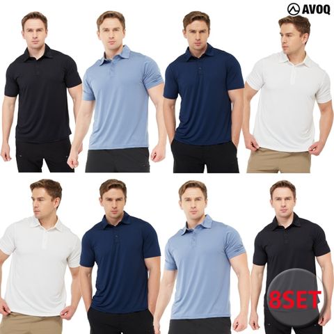 [아보크] 아이스 기능성 카라티셔츠 4+4 총 8종 , 남성