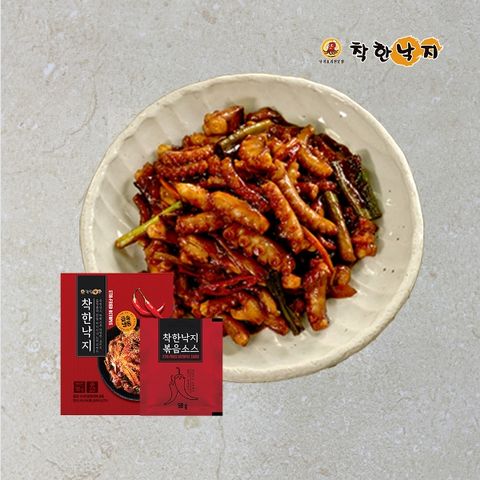 착한낙지 12팩 + 볶음소스 12팩 세트