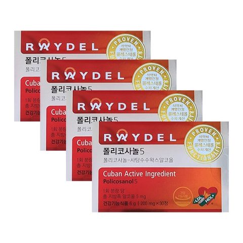 레이델 폴리코사놀5 200mg x 30정 4박스